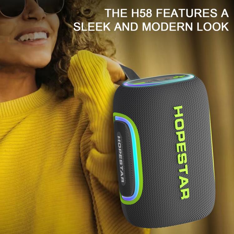 HOPESTAR H58 65W Tragbarer wasserdichter Outdoor-Bluetooth-Lautsprecher, H58