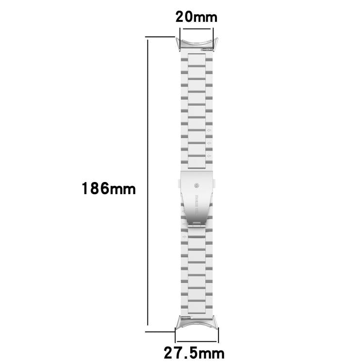 Tri-Beads Flache Schnalle Titanlegierung Uhrenarmband, für Google Pixel Watch 4 / 3 45mm, für Google Pixel Watch 4 / 3 / 2 / 1 41mm