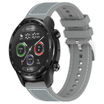 xDfind Hybrid Nylon Braid Silicone Watch Band, 20mm For Ticwatch GTH / E3 / E / 2, 22mm For Ticwatch Pro X / Pro 3 / Pro