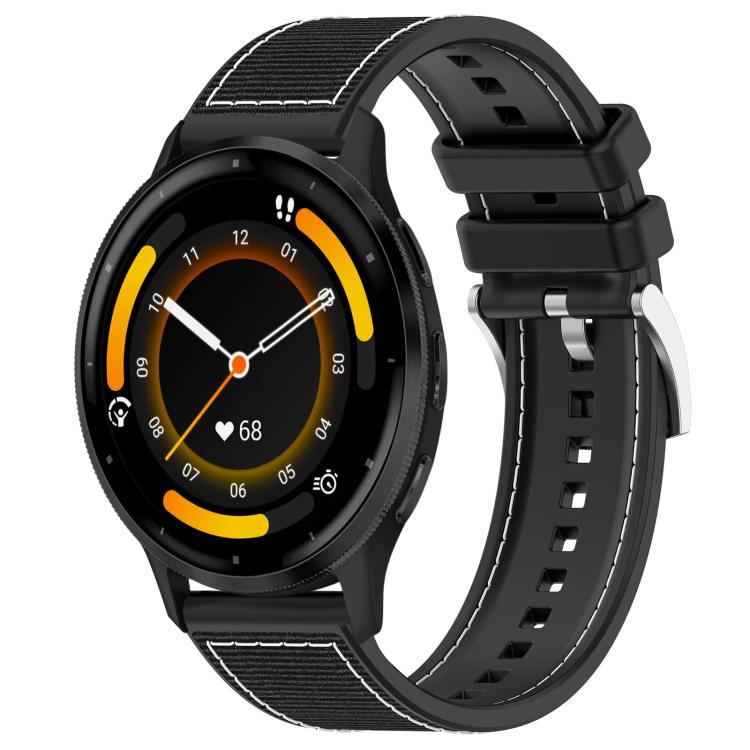 xDfind Hybrid Nylon Braid Silicone Watch Band, 22mm For Garmin Forerunner 570 47mm/935/945, 20mm For Garmin Forerunner 570 42mm/245/645, 20mm For Garmin?Vivomove?Sport/Vivoactive5/3, 22mm For Garmin Venu 3 / Vivoactive 4                                ...