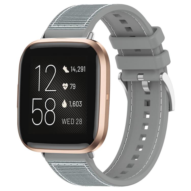 xDfind Hybrid Nylon Braid Silicone Watch Band, For Fitbit Versa 4/Versa3/Sense2/Sense 20mm, For Fitbit Versa 2/Versa/Versa Lite 22mm