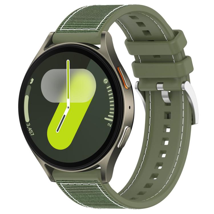 xDfind Hybrid-Nylon-Silikon-Uhrenarmband, für Samsung Galaxy Watch Ultra/Ultra 2025 (22 mm) und Samsung Galaxy Watch 7/6/5/FE (20 mm)