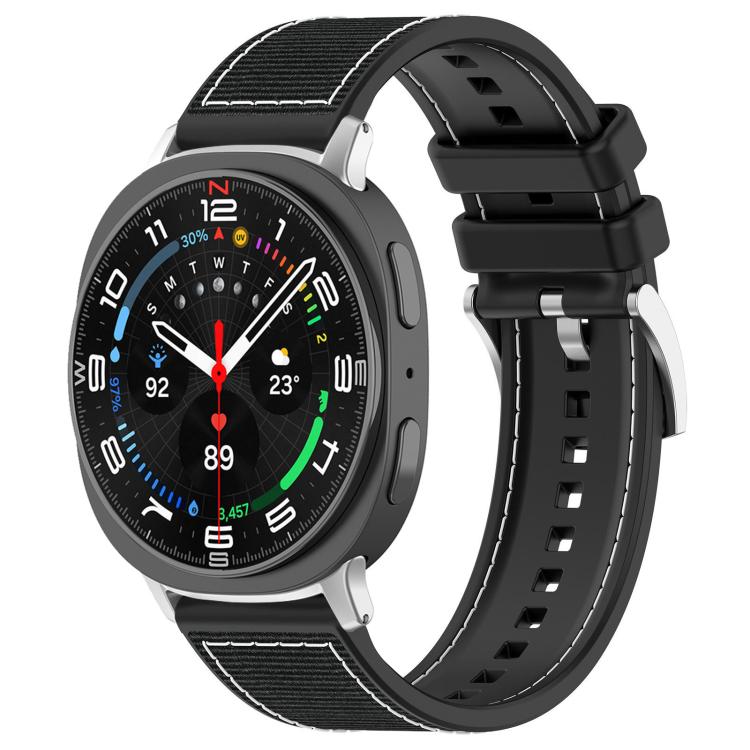 xDfind Hybrid-Nylon-Silikon-Uhrenarmband, für Samsung Galaxy Watch Ultra/Ultra 2025 (22 mm) und Samsung Galaxy Watch 7/6/5/FE (20 mm)