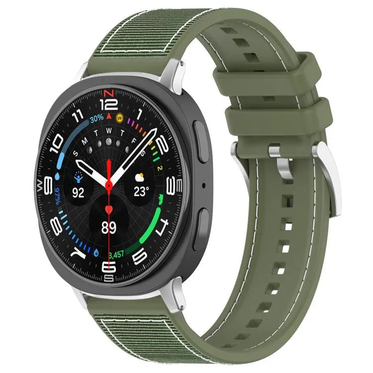 xDfind Hybrid-Nylon-Silikon-Uhrenarmband, für Samsung Galaxy Watch Ultra/Ultra 2025 (22 mm) und Samsung Galaxy Watch 7/6/5/FE (20 mm)