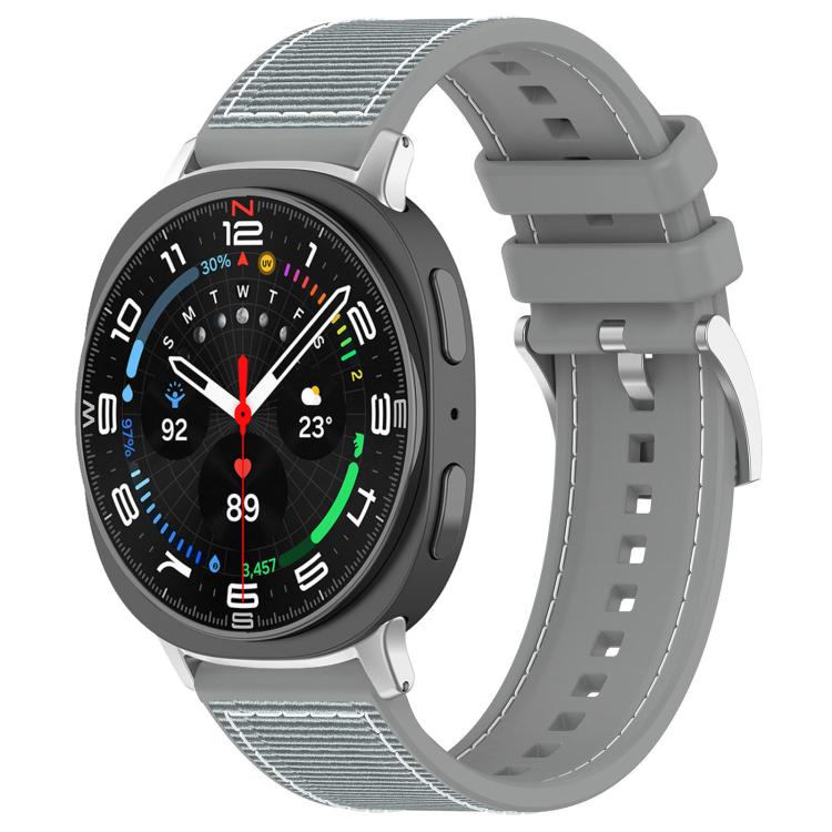 xDfind Hybrid-Nylon-Silikon-Uhrenarmband, für Samsung Galaxy Watch Ultra/Ultra 2025 (22 mm) und Samsung Galaxy Watch 7/6/5/FE (20 mm)