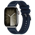 xDfind Hybrid-Uhrenarmband aus Nylongeflecht und Silikon, passend für Apple Watch 42/44/45/46/49 mm (22 mm) und Apple Watch 38/40/41/S10 (42 mm, 20 mm)