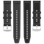 xDfind Hybrid-Uhrenarmband aus Nylongeflecht und Silikon, passend für Apple Watch 42/44/45/46/49 mm (22 mm) und Apple Watch 38/40/41/S10 (42 mm, 20 mm)