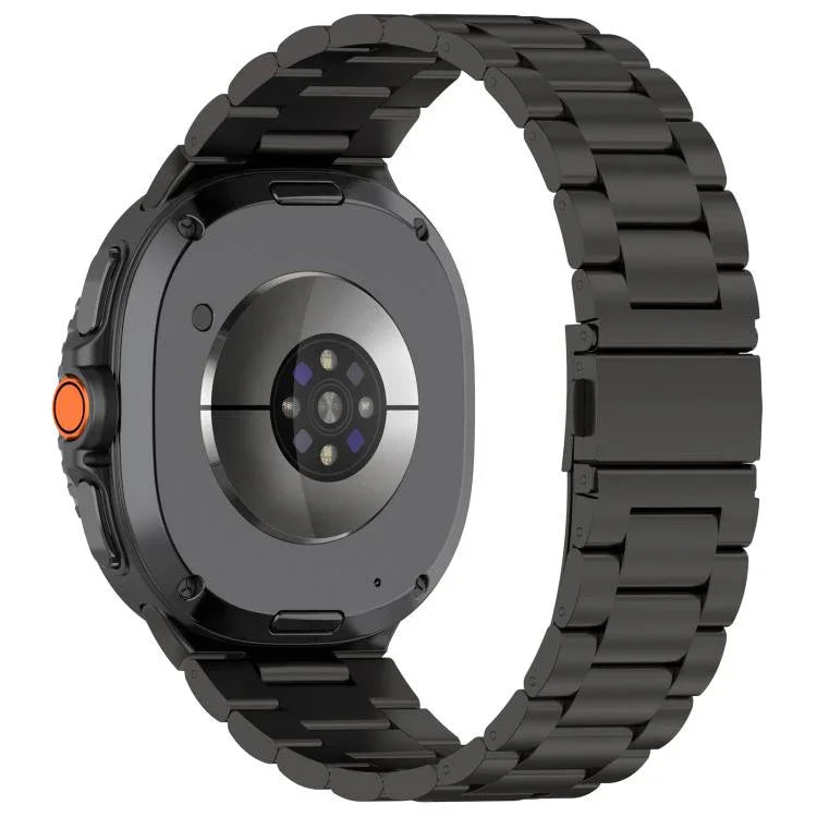 Dreifach-Perlen-Armband mit flacher Dornschließe aus Titanlegierung, für Samsung Galaxy Watch8 / Watch8 Classic, für Samsung Galaxy Fit3 / SM-R390