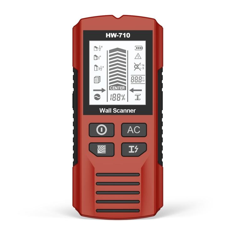 HW-710 5-in-1 Wandscanner Metalldetektor Bolzensucher Messgerät