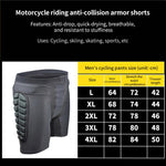 GHOST RACING GH-YW094 Off-road Motorcycle Armor Racing Riding Hip Protector Pants, L, XL, XXL, XXXL