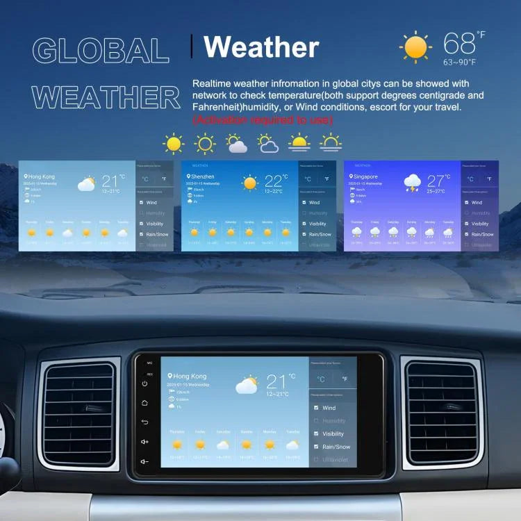 Für Toyota COROLLA Android 15 7 Zoll kabelloser CarPlay Autoradio Auto-Zentralsteuerungs-Navigationsgerät, Standard, Standard+AHD+Mikrofon