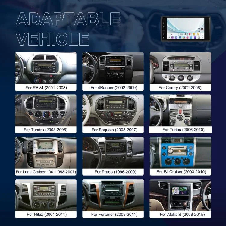Für Toyota COROLLA Android 15 7 Zoll kabelloser CarPlay Autoradio Auto-Zentralsteuerungs-Navigationsgerät, Standard, Standard+AHD+Mikrofon