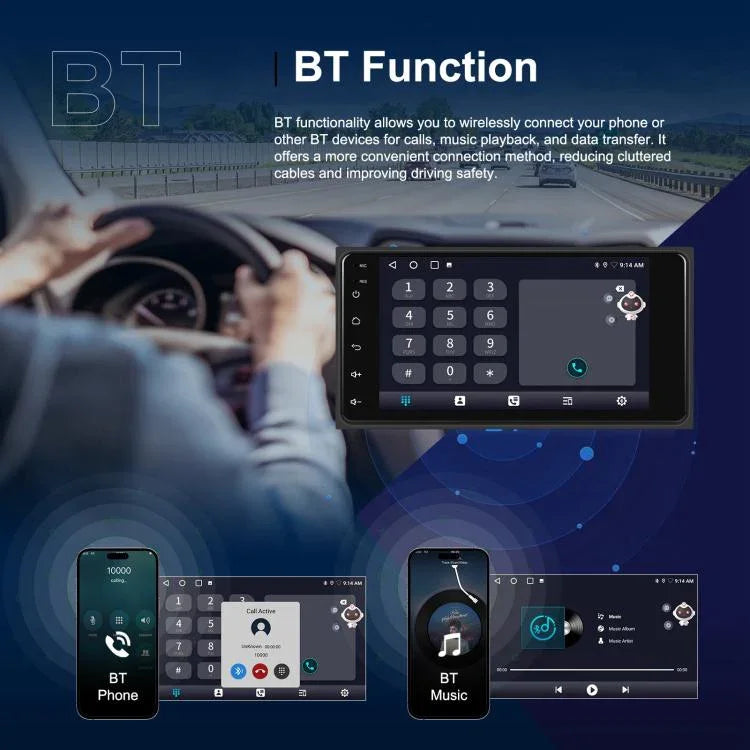 Für Toyota COROLLA Android 15 7 Zoll kabelloser CarPlay Autoradio Auto-Zentralsteuerungs-Navigationsgerät, Standard, Standard+AHD+Mikrofon