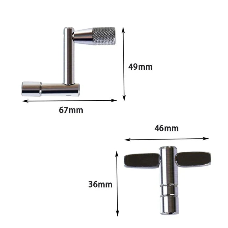 CT-826 T-förmiger Vierkantloch-Stimmschlüssel Universal-Einstellwerkzeug für Schlagzeug, CT-826