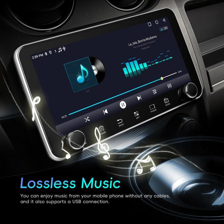 10.36 inch Screen Android 15 Car CarPlay Navigation Integrated Machine with Dual Knob, Standard, Standard+AHD+Microphone