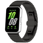 xDfind Ein-Perlen-Uhrenarmband aus massivem Edelstahl mit Bambus-Elementen, passend für Samsung Galaxy Watch8 / Watch8 Classic (22 mm), Samsung Galaxy Watch 7 / 6 / 5 / FE (20 mm) und Samsung Galaxy Fit3 SM-R390 (18 mm).