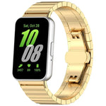 xDfind Ein-Perlen-Uhrenarmband aus massivem Edelstahl mit Bambus-Elementen, passend für Samsung Galaxy Watch8 / Watch8 Classic (22 mm), Samsung Galaxy Watch 7 / 6 / 5 / FE (20 mm) und Samsung Galaxy Fit3 SM-R390 (18 mm).