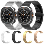 xDfind Ein-Perlen-Uhrenarmband aus massivem Edelstahl mit Bambus-Elementen, passend für Samsung Galaxy Watch8 / Watch8 Classic (22 mm), Samsung Galaxy Watch 7 / 6 / 5 / FE (20 mm) und Samsung Galaxy Fit3 SM-R390 (18 mm).