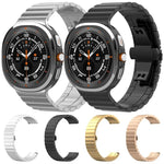 xDfind Ein-Perlen-Uhrenarmband aus massivem Edelstahl mit Bambus-Elementen, passend für Samsung Galaxy Watch8 / Watch8 Classic (22 mm), Samsung Galaxy Watch 7 / 6 / 5 / FE (20 mm) und Samsung Galaxy Fit3 SM-R390 (18 mm).