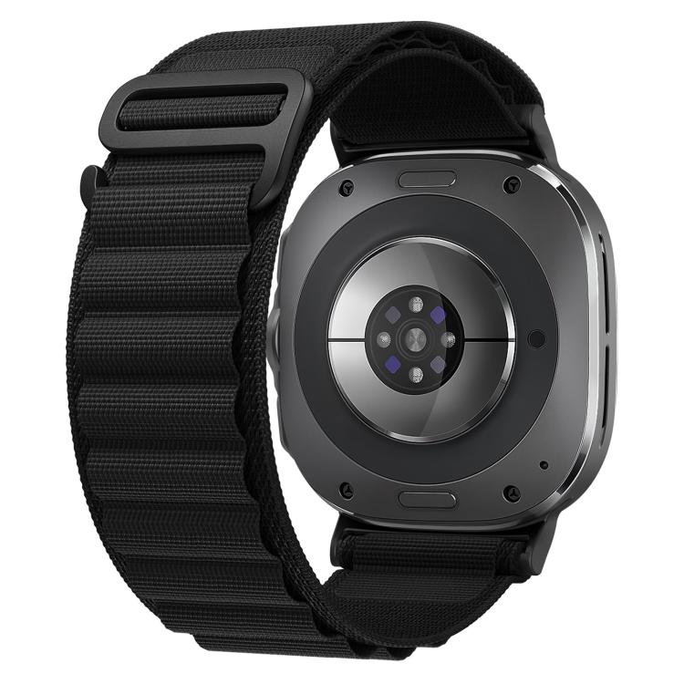 xDfind Schwarzes Nylon-Uhrenarmband mit Schnalle, passend für Samsung Galaxy Watch Ultra 47 mm / Ultra 2025 und Samsung Galaxy Watch8 / 8 Classic