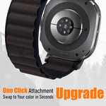 xDfind Schwarzes Nylon-Uhrenarmband mit Schnalle, passend für Samsung Galaxy Watch Ultra 47 mm / Ultra 2025 und Samsung Galaxy Watch8 / 8 Classic