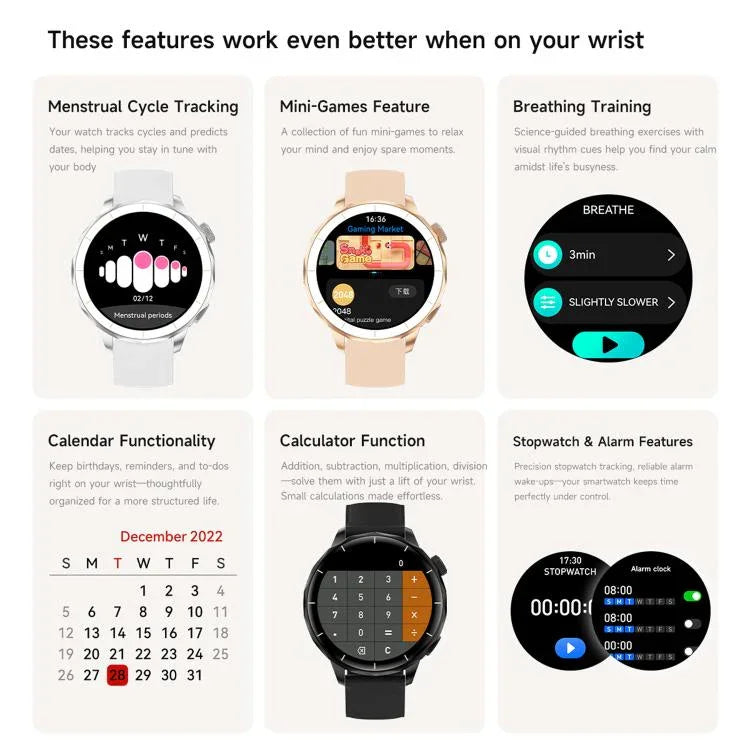 HD X2 Mini Smartwatch mit 1,32 Zoll AMOLED-Bildschirm, IP68 wasserdicht, unterstützt Bluetooth-Anrufe