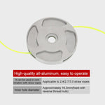 Rasenmäher Aluminiumlegierung Gras-Trimmerkopf mit Kabeln