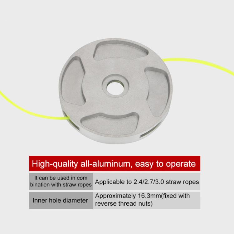 Rasenmäher Aluminiumlegierung Gras-Trimmerkopf mit Kabeln