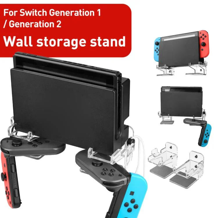 Für Nintendo Switch 1 / 2 Acryl-Wandhalterung, geteilt, symmetrisch