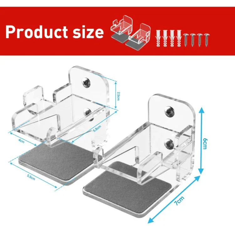 Für Nintendo Switch 1 / 2 Acryl-Wandhalterung, geteilt, symmetrisch