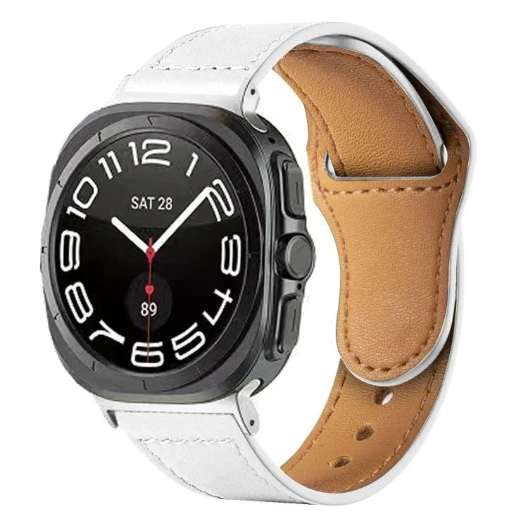 Nietarmband mit umgekehrter Schnalle aus Leder, für Samsung Galaxy Watch Ultra 47 mm / Ultra 2025