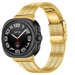 Edelstahl-Uhrenarmband mit Schildkrötenverschluss und fünf Perlen, für Samsung Galaxy Watch Ultra 47 mm / Ultra 2025