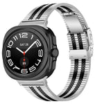 Edelstahl-Uhrenarmband mit Schildkrötenverschluss und fünf Perlen, für Samsung Galaxy Watch Ultra 47 mm / Ultra 2025
