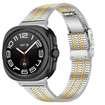 Edelstahl-Uhrenarmband mit Schildkrötenverschluss und fünf Perlen, für Samsung Galaxy Watch Ultra 47 mm / Ultra 2025