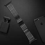 Edelstahl-Uhrenarmband mit sieben Perlen und Dornschließe, für Samsung Galaxy Watch Ultra 47 mm / Ultra 2025