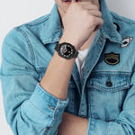 Edelstahl-Uhrenarmband mit sieben Perlen und Dornschließe, für Samsung Galaxy Watch Ultra 47 mm / Ultra 2025
