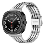 Edelstahl-Uhrenarmband mit sieben Perlen und Dornschließe, für Samsung Galaxy Watch Ultra 47 mm / Ultra 2025