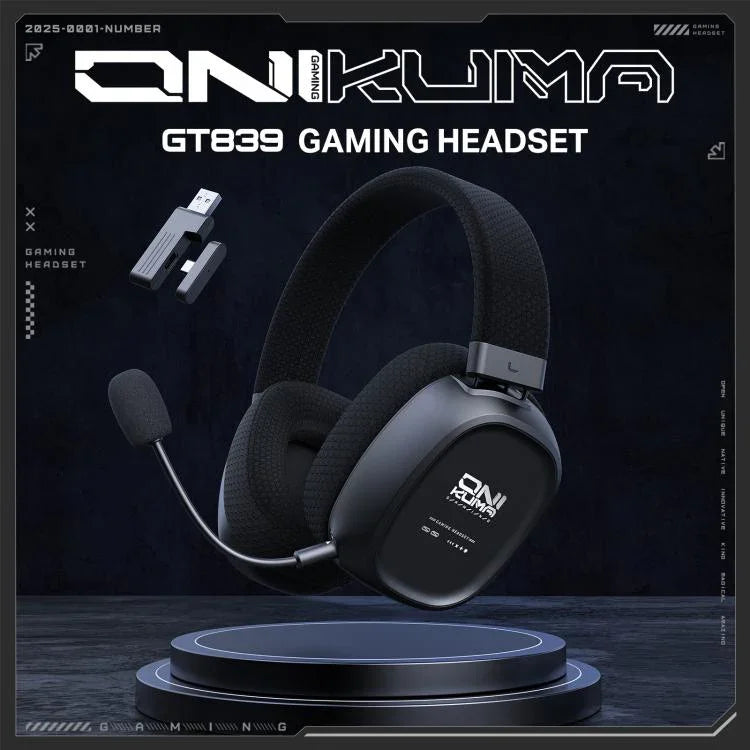 ONIKUMA GT839 Bluetooth 5.4 2.4G kabelgebundenes E-Sport-Gaming-Headset