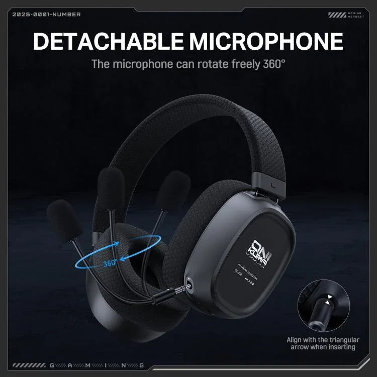 ONIKUMA GT839 Bluetooth 5.4 2.4G kabelgebundenes E-Sport-Gaming-Headset