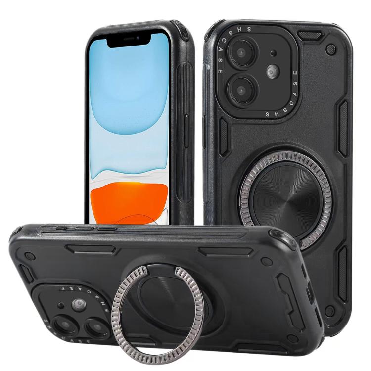 Dreikern-Mecha 360-Grad-Drehbarer Magnetischer Halter Handyhülle, für iPhone 12, für iPhone 12 Pro, für iPhone 11