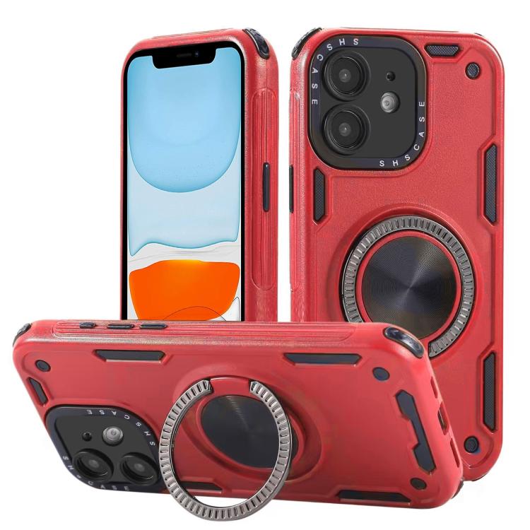 Dreikern-Mecha 360-Grad-Drehbarer Magnetischer Halter Handyhülle, für iPhone 12, für iPhone 12 Pro, für iPhone 11