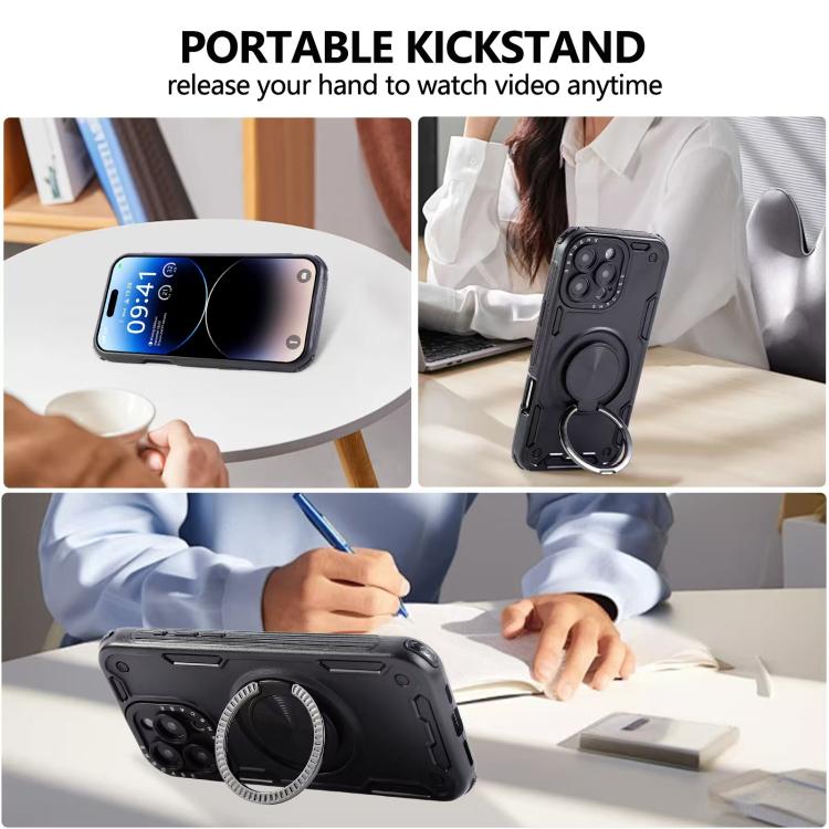Dreikern-Mecha 360-Grad-Drehbarer Magnetischer Halter Handyhülle, für iPhone 12, für iPhone 12 Pro, für iPhone 11