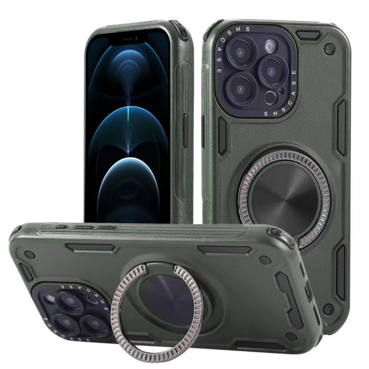 Dreikern-Mecha 360-Grad-Drehbarer Magnetischer Halter Handyhülle, für iPhone 12, für iPhone 12 Pro, für iPhone 11