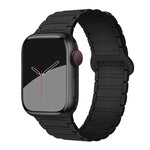 xDfind Magnetisches Silikon-Uhrenarmband mit drei Perlen, für Apple Watch 42 / 44 / 45 / 46 / 49 mm, für Apple Watch 38 / 40 / 41 / S10 42 mm