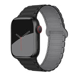 xDfind Magnetisches Silikon-Uhrenarmband mit drei Perlen, für Apple Watch 42 / 44 / 45 / 46 / 49 mm, für Apple Watch 38 / 40 / 41 / S10 42 mm