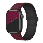 xDfind Magnetisches Silikon-Uhrenarmband mit drei Perlen, für Apple Watch 42 / 44 / 45 / 46 / 49 mm, für Apple Watch 38 / 40 / 41 / S10 42 mm