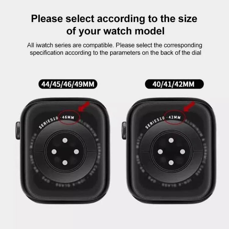xDfind Magnetisches Silikon-Uhrenarmband mit drei Perlen, für Apple Watch 42 / 44 / 45 / 46 / 49 mm, für Apple Watch 38 / 40 / 41 / S10 42 mm