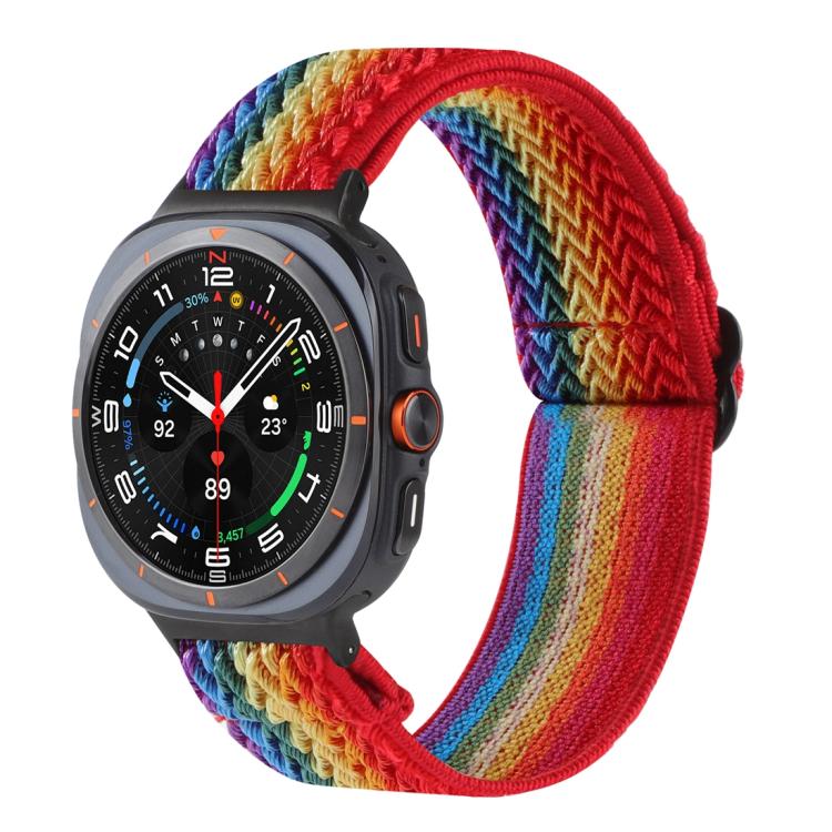 Nylon-Armband mit Wellenmuster, geflochten, für Samsung Galaxy Watch8 / Watch8 Classic