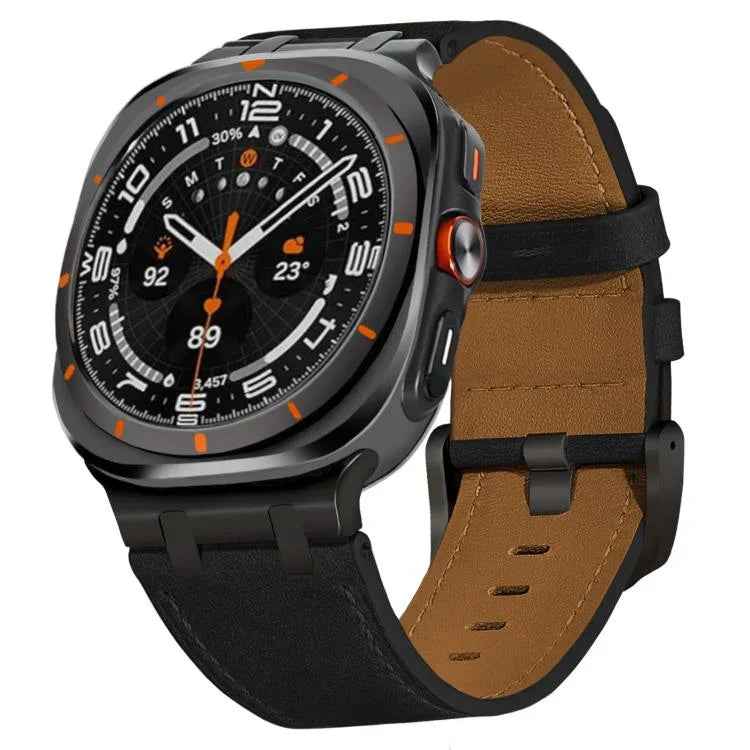 Uhrenarmband aus Crazy-Horse-Leder, für Samsung Galaxy Watch8 / Watch8 Classic