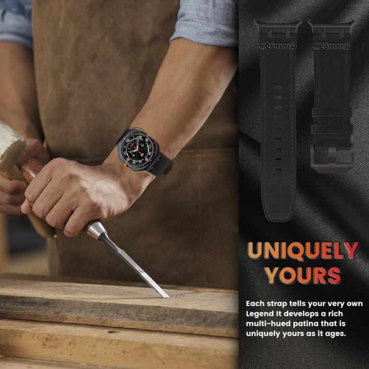 Uhrenarmband aus Crazy-Horse-Leder, für Samsung Galaxy Watch8 / Watch8 Classic